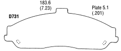 Bremsklötze Vorne - Brakepads Front  Corvette C5+C6  97-08